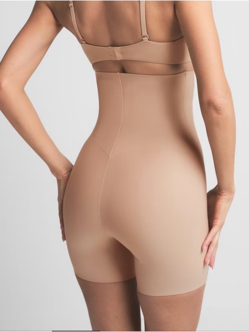 NWT SKIMS Core Sculpt High-Waisted Short In Clay Sz L